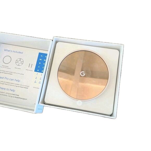 Google Nest Smart Thermostat, Sand - GA02082-US, New , Open Box - Picture 3 of 7